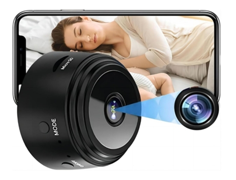 BISBISOUS A9 1080P HD Mini cámara oculta inalámbrica con visión nocturna y detección de movimiento Seguridad para el hogar Negro