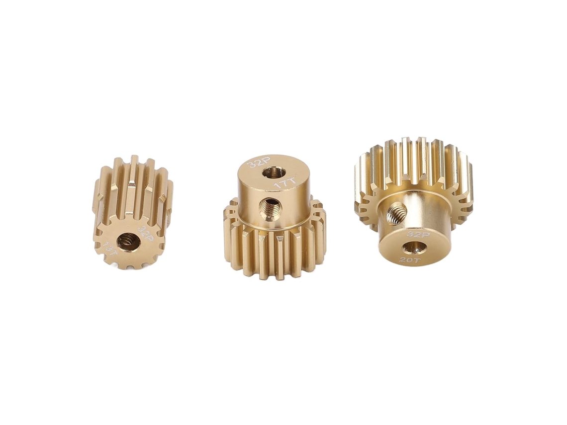 Juego De Piñones Rc 32p 13t 17t 20t 3.175mm Compatible Con 10 Coches Sin Escobillas