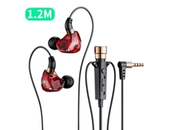 Auriculares De Karaoke (rojos De 1,2 M), Micrófono Y Cable De Audio, Cancelación De Ruido Baja, Inalámbricos