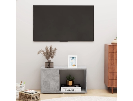 MAISON EXCLUSIVE Mueble para TV aglomerado gris hormigón 60x24x32 cm