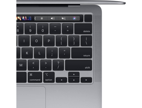 Macbook Pro APPLE MYD82Y/A Gris Espacial (13.3'' - Apple M1 - RAM: 8 GB - 256 GB SSD - Integrada) — MacOS Big Sur