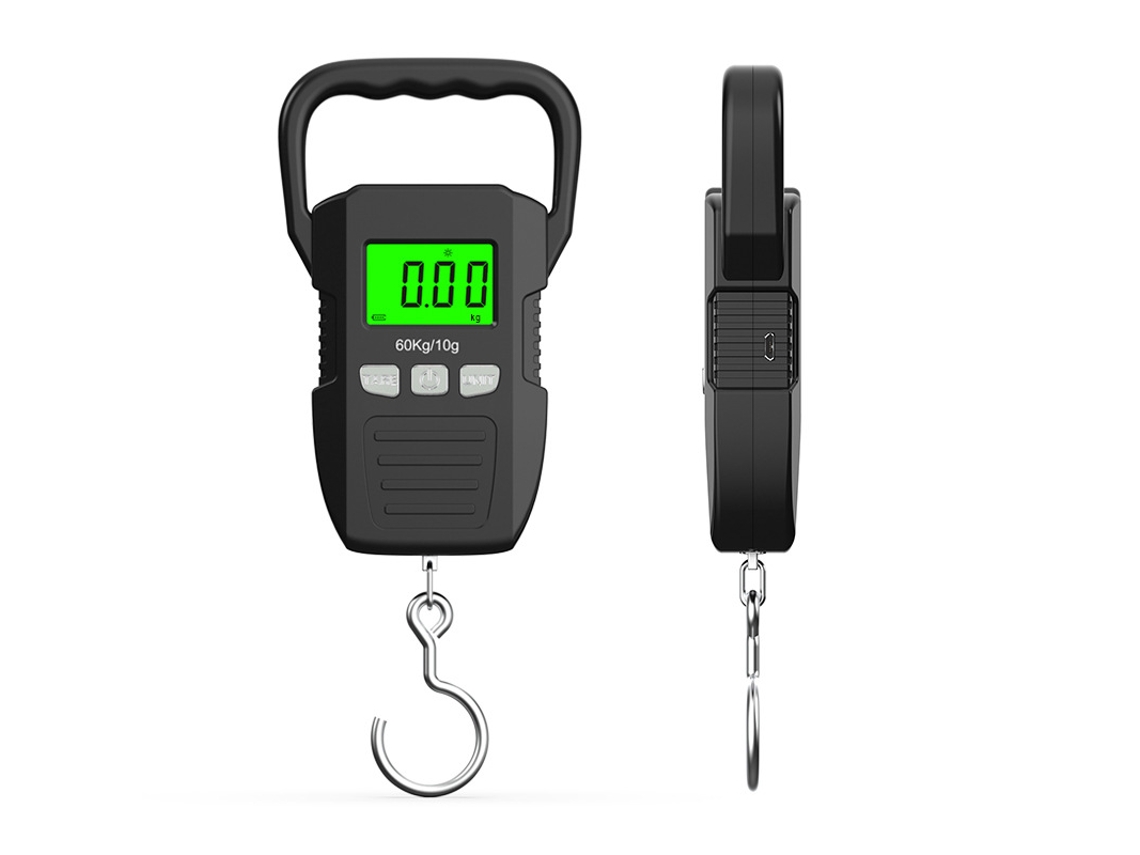 Báscula Colgante Digital De 60kg Báscula Colgante Para Equipaje Con Pantalla Lcd Herramientas De Pesaje Portátiles Gertiz