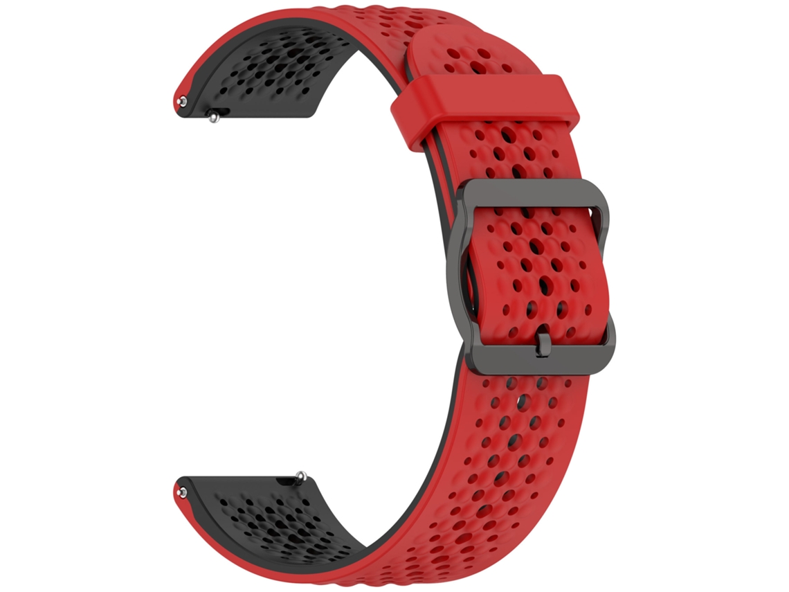 Correa para Xiaomi Redmi Watch 5 Active/Watch 5 Lite de 22 mm, correa de silicona bicolor Digitallab (rojo y negro)