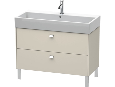 Mueble bajo lavabo DURAVIT Brioso de 98,4 x 45,9 cm 2 extraíbles incl. hueco para sifón y delantal para lavabo Vero Air 235010