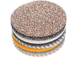 Bases Para Vasos De Algodón Tejido De 8 Piezas - Absorbentes Y Aislantes Para El Hogar
