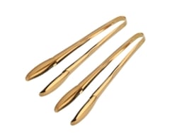 2026-34553-pinzas De Acero Inoxidable Para Comida Con Agarre Antideslizante 9 Pulgadas 2 Piezas