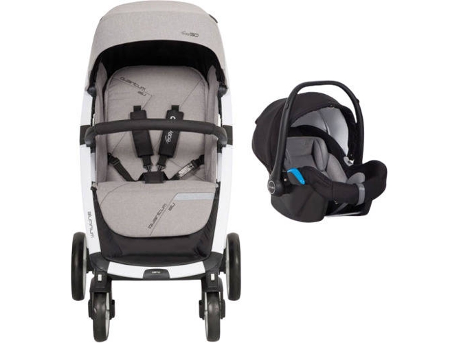 Carrito de Bebé Individual EASYGO Quantum Alu + Starter 0+ Isofix Ready Gris Fox