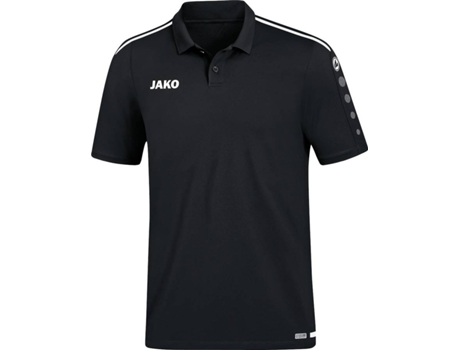 Polo para Hombre JAKO Striker 2.0 Negro, Blanco para Multideportes (S)