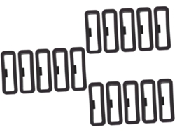 15 Piezas Pulseras Silicona Conector Pulsera Sujeción 22mm Correa Reloj Soporte Correas Aro