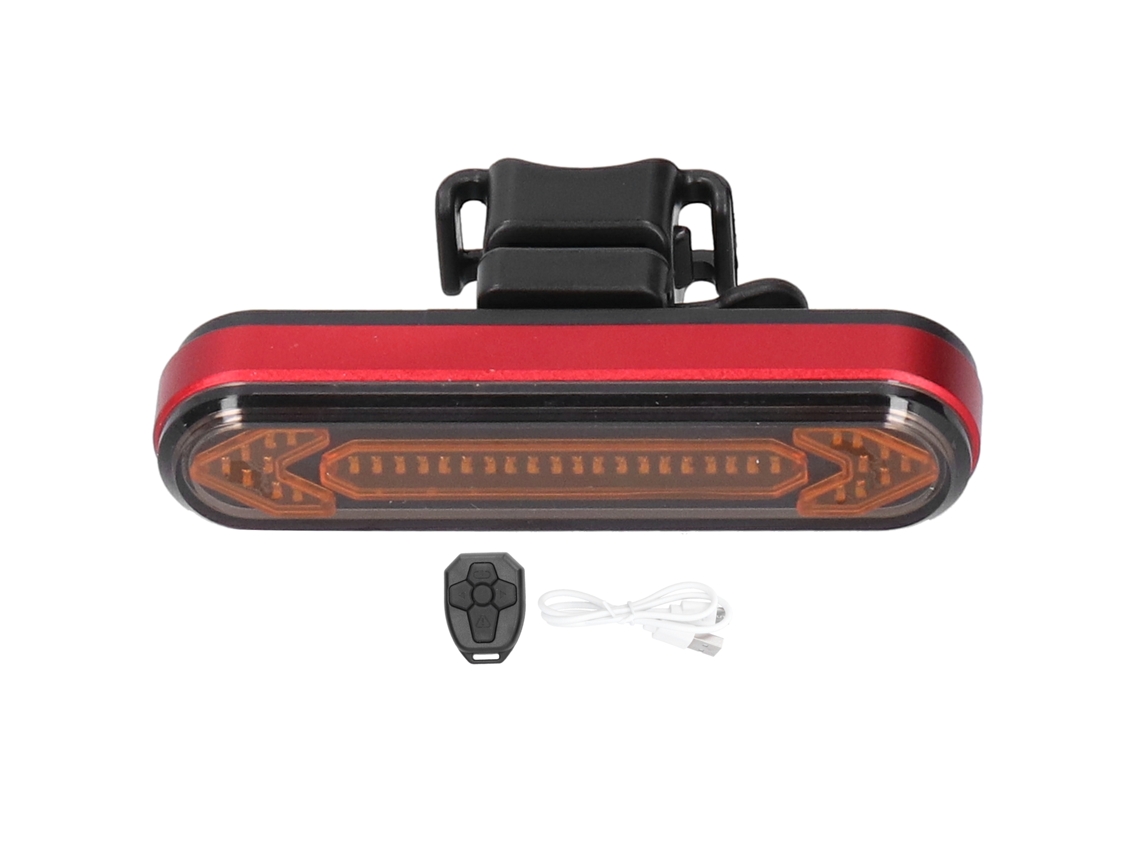 Luz de freno para bicicleta 2026 con intermitente inalámbrico, carga USB, accesorio para bicicleta de montaña.