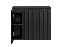 Mueble de baño bajo lavabo Newport con 3 puertas 80x60x40 cm - Negro [EN.CASA]