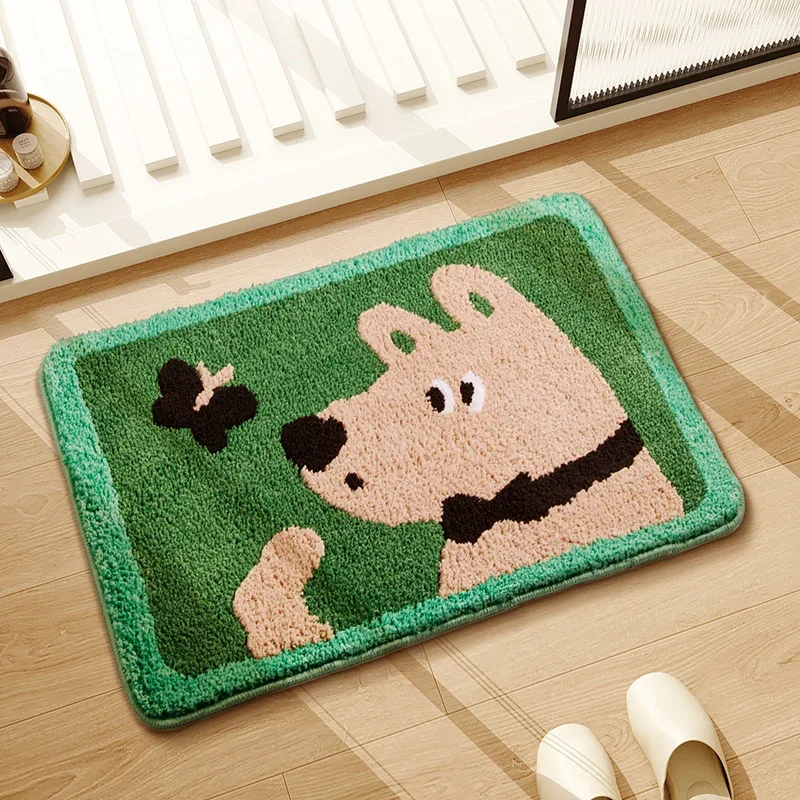 (estilo 5 40x60cm) Alfombra De Baño De Peluche Con Bonitos Dibujos De Animales, Alfombra Decorativa Para El Hogar