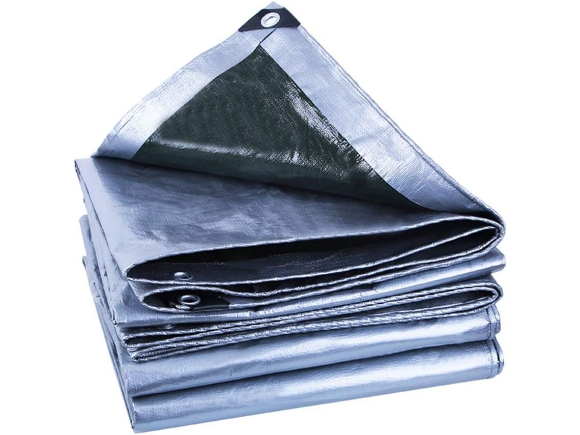 Lona despegable gruesa e impermeable, lámina de lona gris, cubierta
