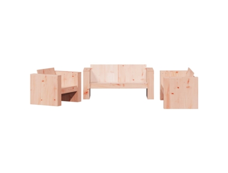 Conjunto 2 de muebles de jardín VIDAXL madera maciza abeto Douglas