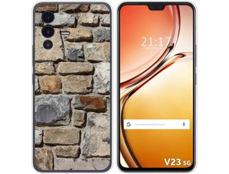 Carcasa para Vivo V23 5G TUMUNDOSMARTPHONE Dibujos Ladrillo 03 Multicolor