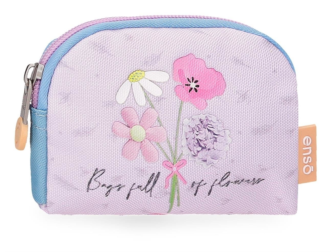 Pepe Jeans Monedero Full Of Flowers Poliéster Rosa Claro