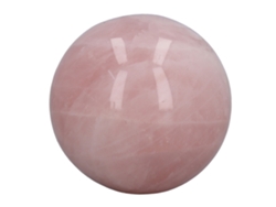Bola De Cristal Rosa Natural De 5 Cm Con Base Transparente Para Adivinación Y Fotografía.