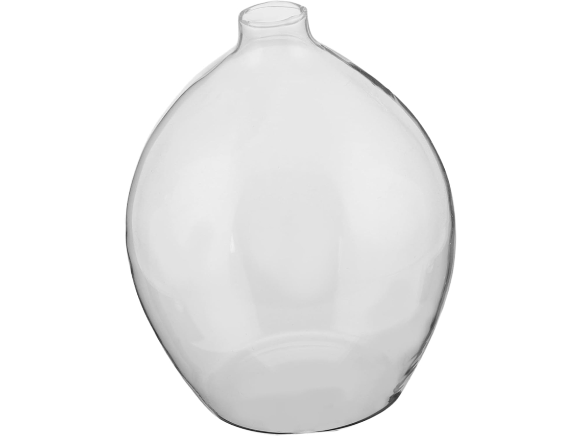Mini florero de vidrio transparente con diseño cónico para flores individuales, pequeño florero hidropónico Gokoco