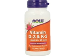 Complemento Alimentar NOW Vitamin D-& K- (120 cápsulas vegetais)