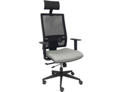 Silla Operativa PYC Horna Cabecero Gris (Brazos Ajustables - Malla)