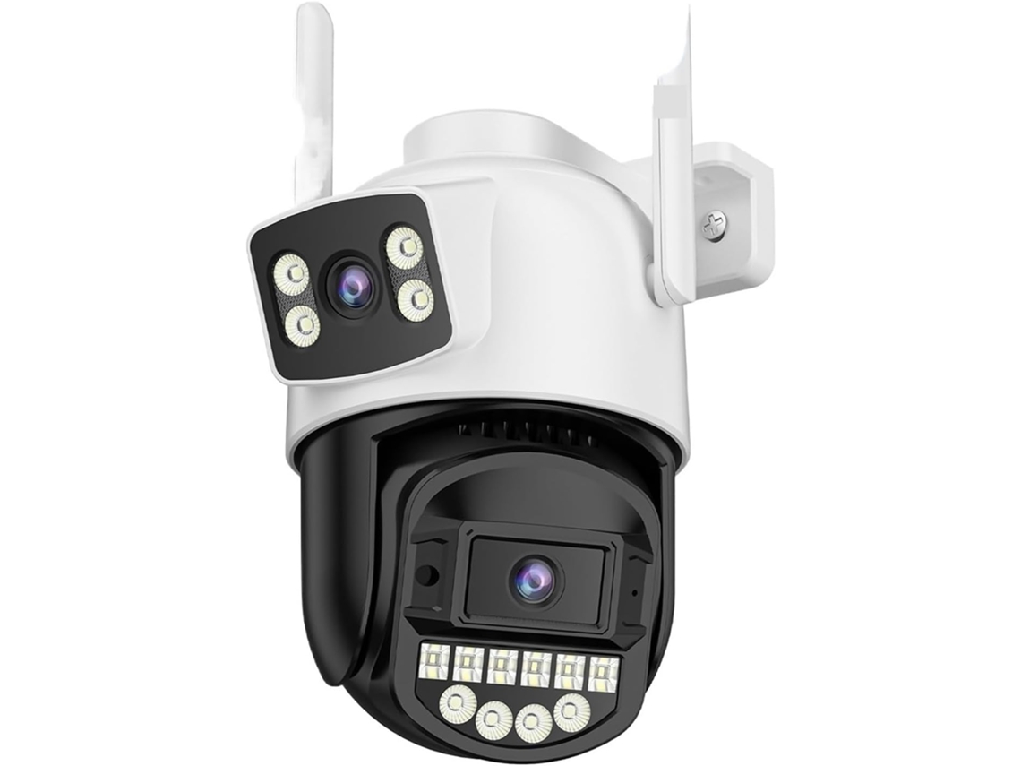 Cámara De Seguridad Wi-fi Para Exteriores De 8 Mp Con Doble Lente 5k Y Zoom.