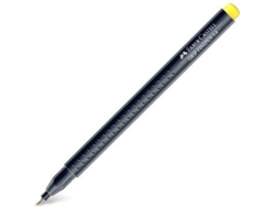 Marcador FABER-CASTELL Fino (Amarillo - 0.4 mm)