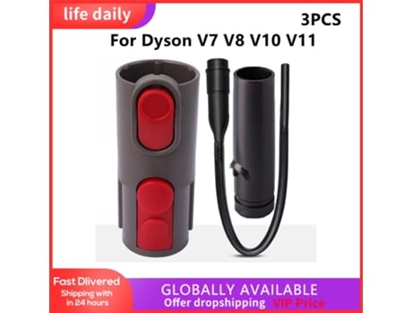 Adaptador de boquilla para herramienta de hendidura plana suave para Dyson V7 V8 V10 V11, repuestos de aspiradora, accesorios para limpieza del hogar