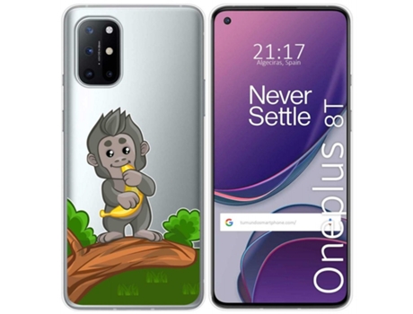 Carcasa OnePlus 8T 5G TUMUNDOSMARTPHONE Dibujos Transparente Multicolor