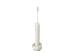 Cepillo de dientes eléctrico Sfushos S1808 con levitación magnética para adultos. Cerdas suaves, recargable, color blanco crema.