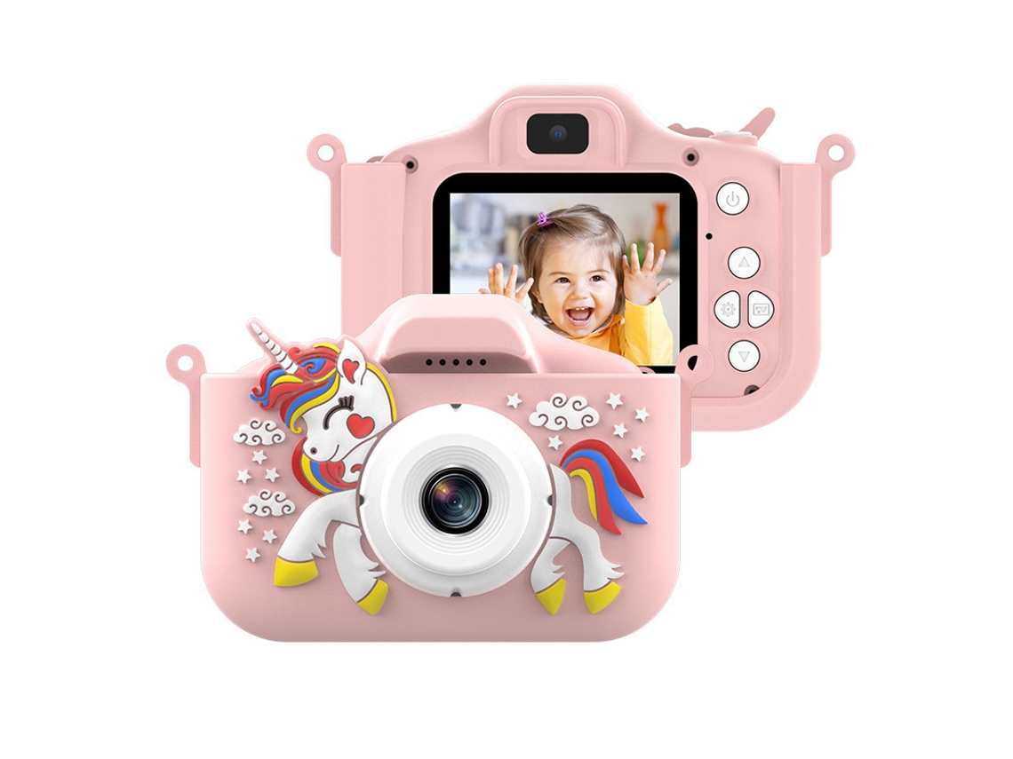 Cámara Infantil, Mini Cámara De Vídeo De Diseño Animado, Cámara Digital (rosa) Czhhmart
