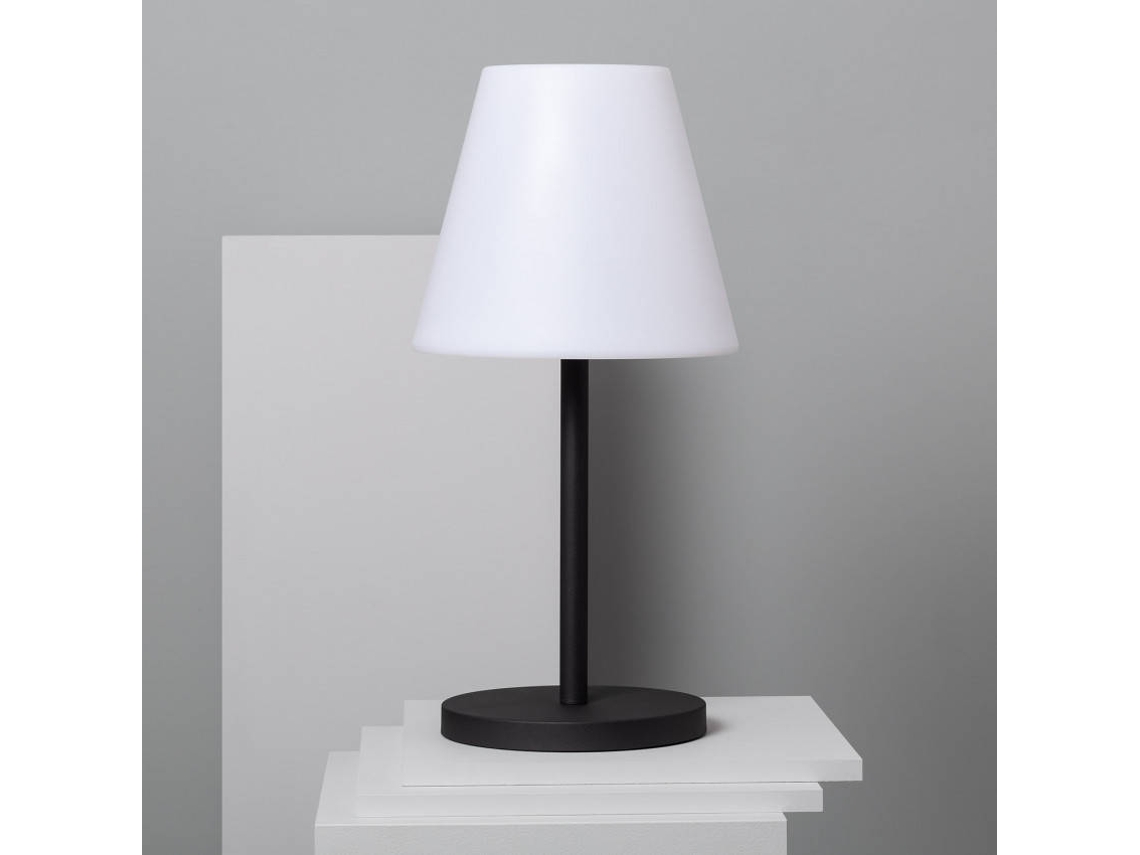 Lámpara de Mesa LEDKIA Maipo (Negro - Aluminio, Pe - 30x60 cm)