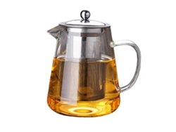 Tetera De Vidrio Con Filtro Extraíble De Acero Inoxidable Para Té De Hojas Sueltas Y De Flores. Capacidad: 450 Ml, 750 Ml Y 950 Ml.