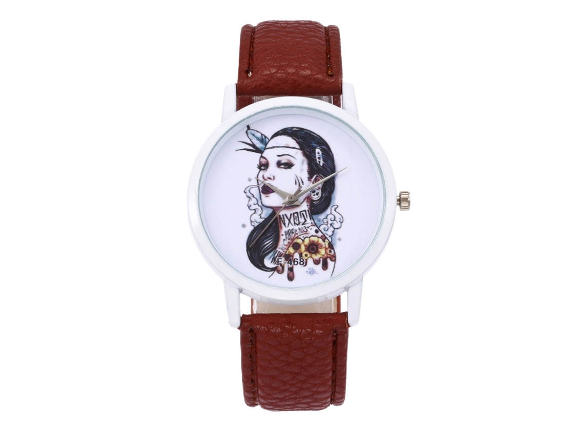 Reloj De Pulsera De Cuarzo Elegante E Informal Para Mujer, Regalo De Moda, Color Marrón.