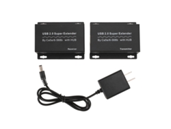 Extensor Usb Vía Ethernet Con 4 Puertos De Concentrador 480mbps Hasta 120m Cat5e/6 Plug And Play Ee. Uu.