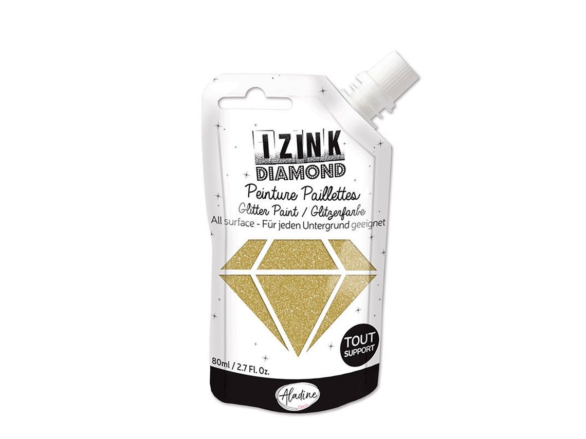 Tinta Glitter ALADINE Dorada 80 Ml