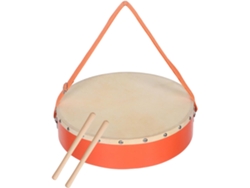 Tambor de madera para desfiles infantiles.