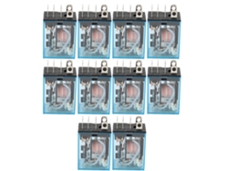 Omni-10pcs Relé Electromagnético Bobina Ly2n-j 5a 8pin Dpdt 220vac De Potencia