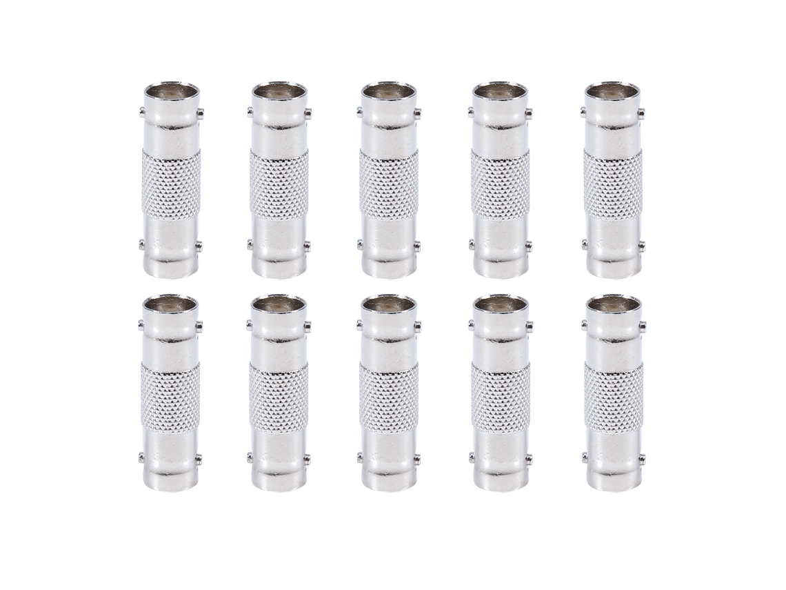 10pcs Adaptadores Acopladores Bnc Fêmea Para Fêmea Para Câmeras Cctv Vídeo