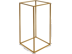 Puesto de flores, construcción de metal, diseño moderno, OEM dorado