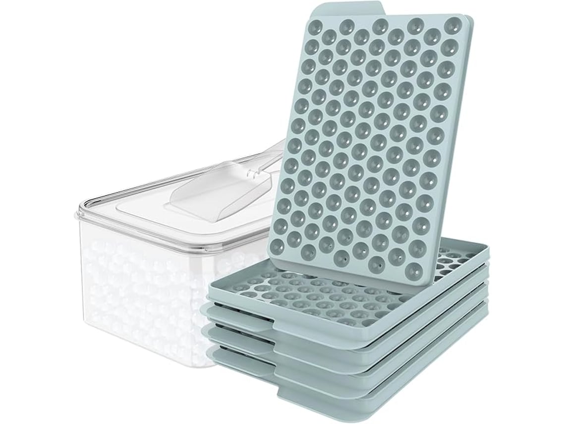 Mini Moldes Para Cubitos De Hielo: Cubitos De Hielo Pequeños De 1,4 Cm, Ideales Para Preparar Café Helado Y Cócteles (paquete De 4). Panoona