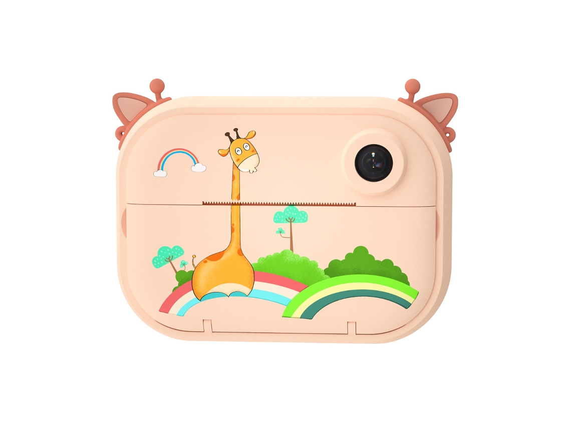 Cámara Fotográfica Instantánea 16gb Infantil Con 2 Rollos De Papel Para Impresión Naranja Zruxe