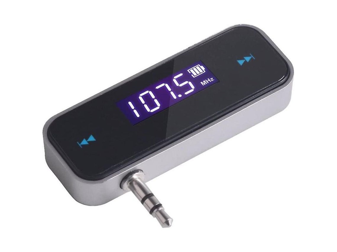 El Mini Transmisor Inalámbrico Fm Para Coche Ykn Transmite Música Desde Dispositivos Con Conector De 3,5 Mm A La Radio Del Coche.