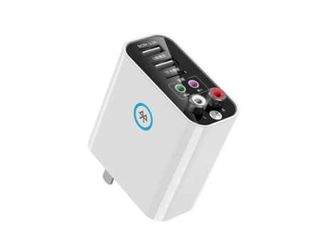 Transmisor receptor de Audio Bluetooth 5,0, adaptador inalámbrico estéreo, reproducción de disco TF/U, carga USB rápida para auriculares, TV, Contr...