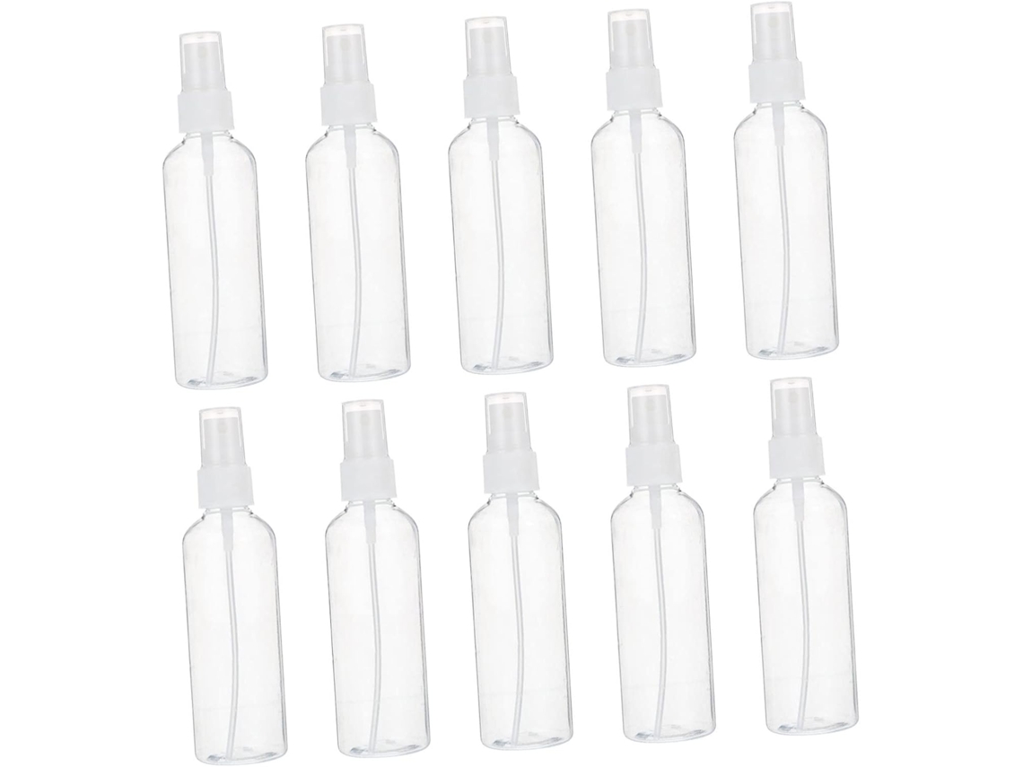 Botellas Pulverizadoras De Plástico Blanco Prácticas, Paquete De 10