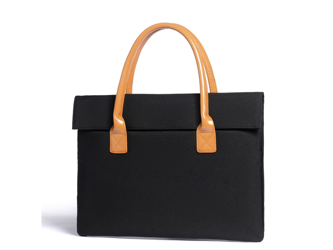 Bolsa para portátil con cremallera magnética, color negro, Hexinyigjly (14 pulgadas)