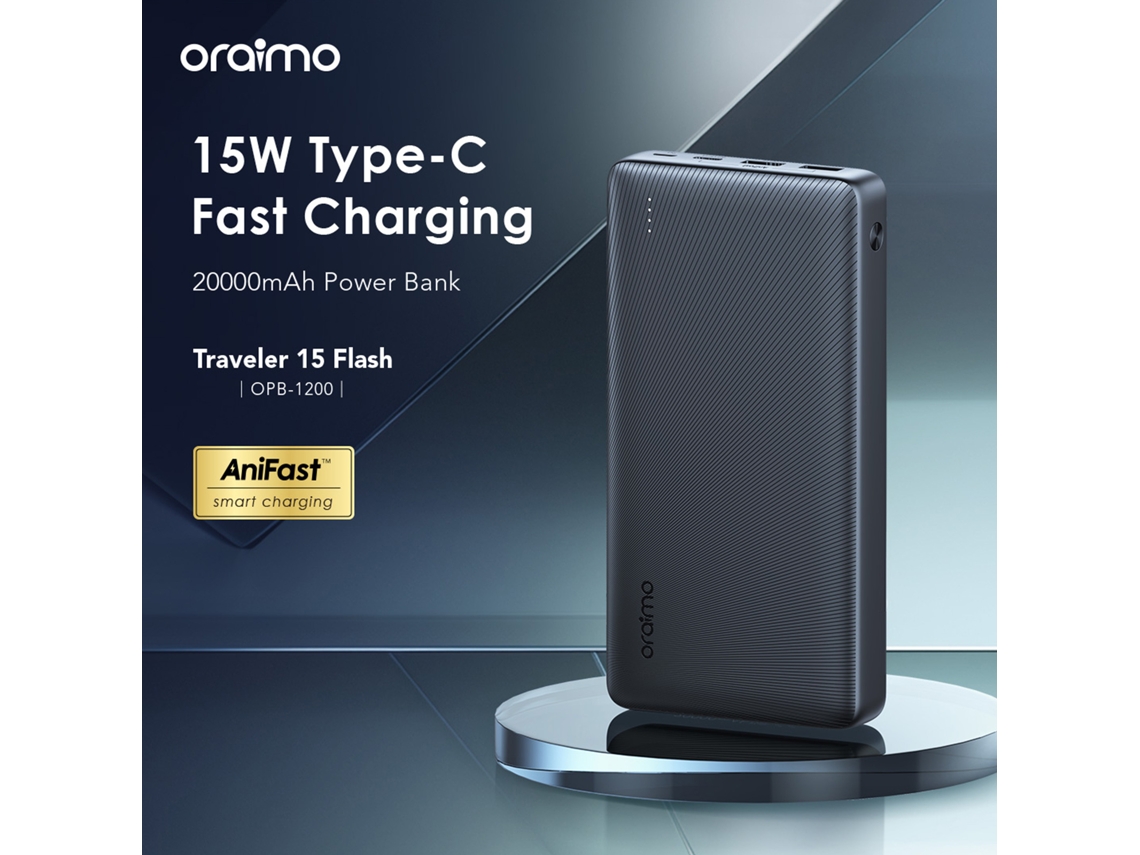 Banco De Energía Opb-1200 2w Speed Negro