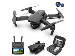 Mini dron E88pro con cámara 4K, cámara dual, batería de 15 minutos de duración, color negro, Szsmart
