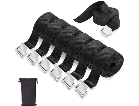 Correa de amarre Correa de amarre, Emooqi 6 piezas Correa de amarre Correas de bloqueo Car Truck Cargo Strap Kit de amarre con hebilla Cinch Strap ...
