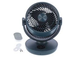 Ventilador Eléctrico Con Control Remoto Ajustable, Led, Recargable Por Usb, 3d, Silencioso, 10000 Mah