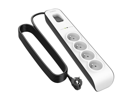 Regleta Multienchufe 4 Tomas 2M Cable Belkin Power Button
